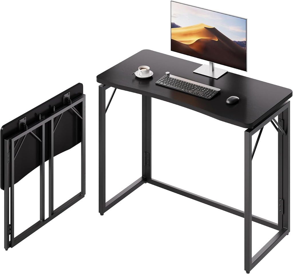 Wood Top No-Assembly Fold Desk