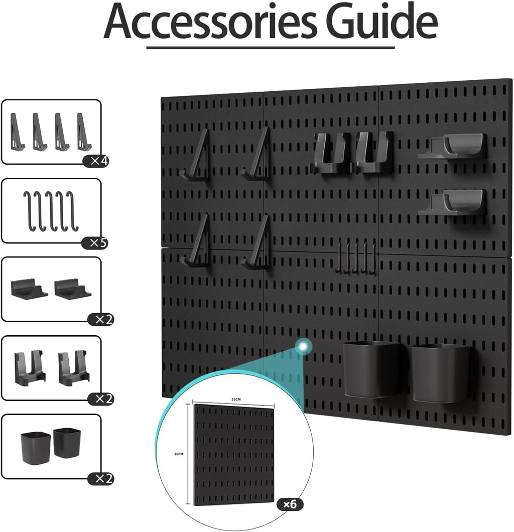 Modular Gaming Wall Pegboard Organizer