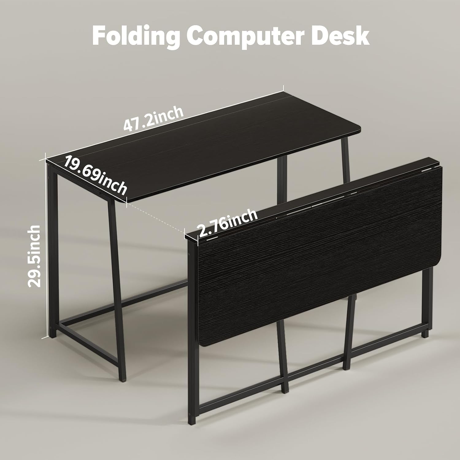 Space Saving Foldable Computer Desk