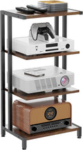 Narrow Corner 4-Tier Media Stand