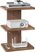 3 Tier Walnut Floating TV Shelf