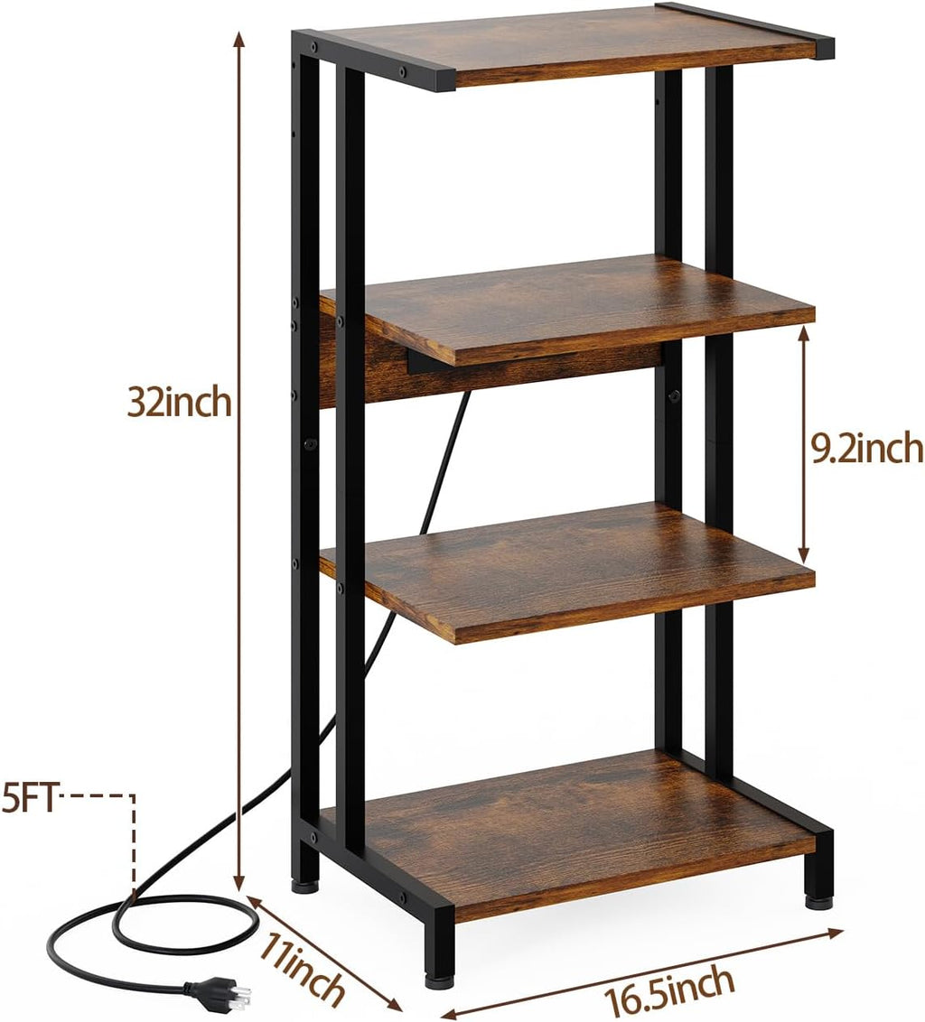 Narrow 4-Tier Gaming Media Stand