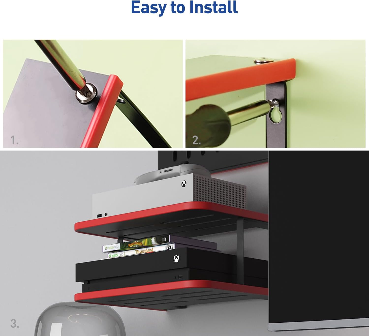 Floating Under TV Game Wall Shelf