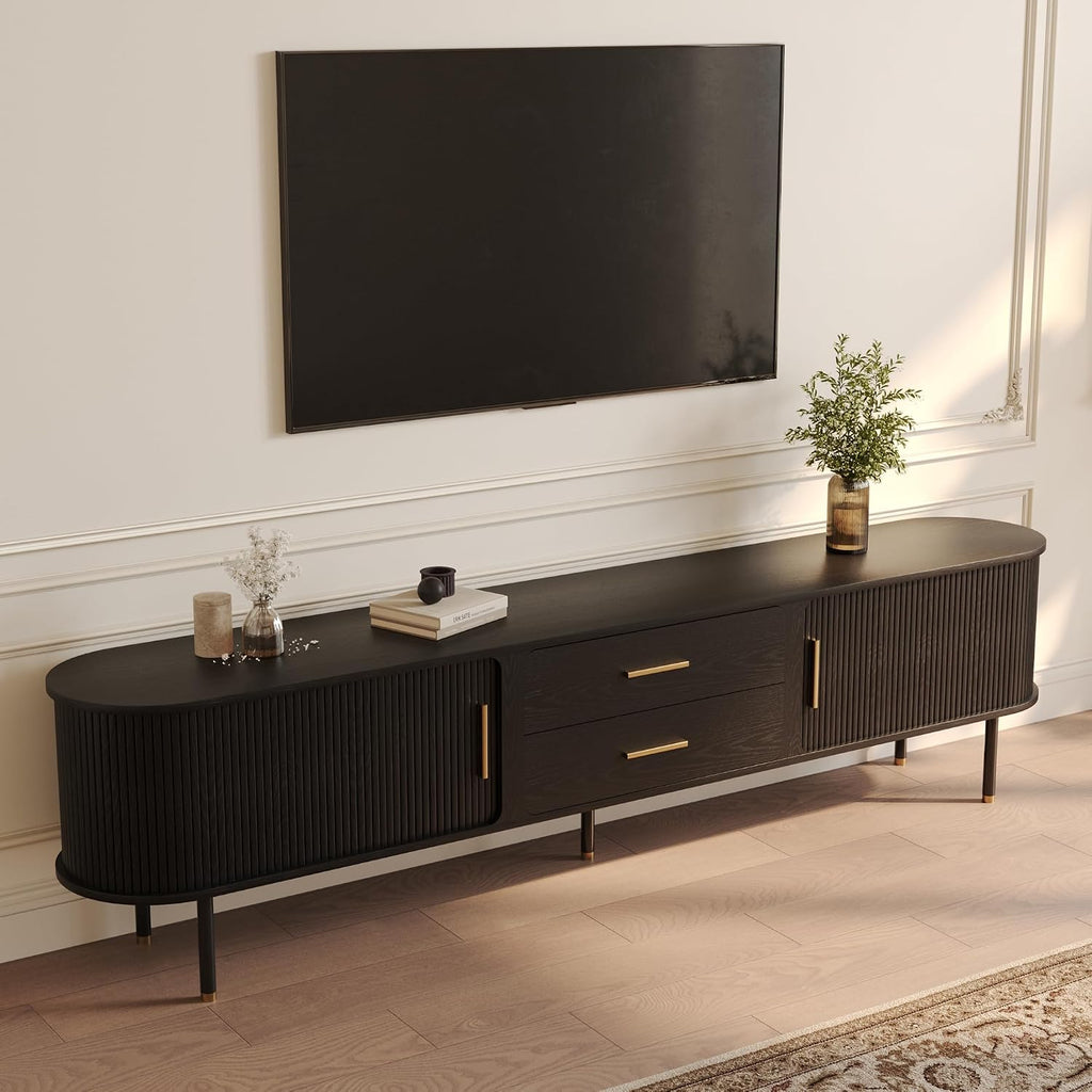 Tambour Door Mid-Century TV Console