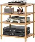 4-Tier Wooden Entertainment Stand