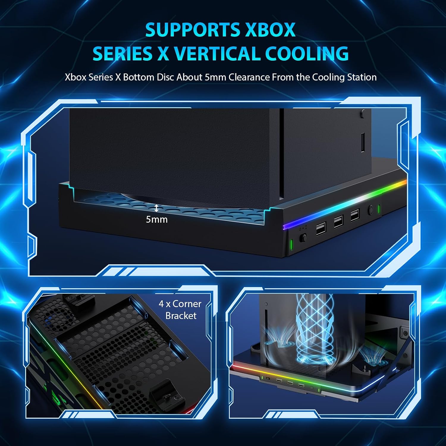 Xbox Cooling Charging Wall Mount Stand