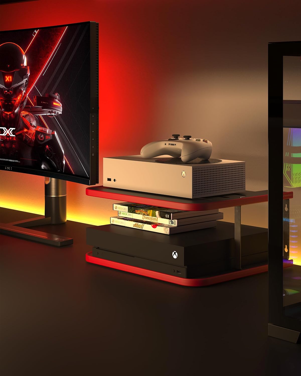 Floating Under TV Game Wall Shelf
