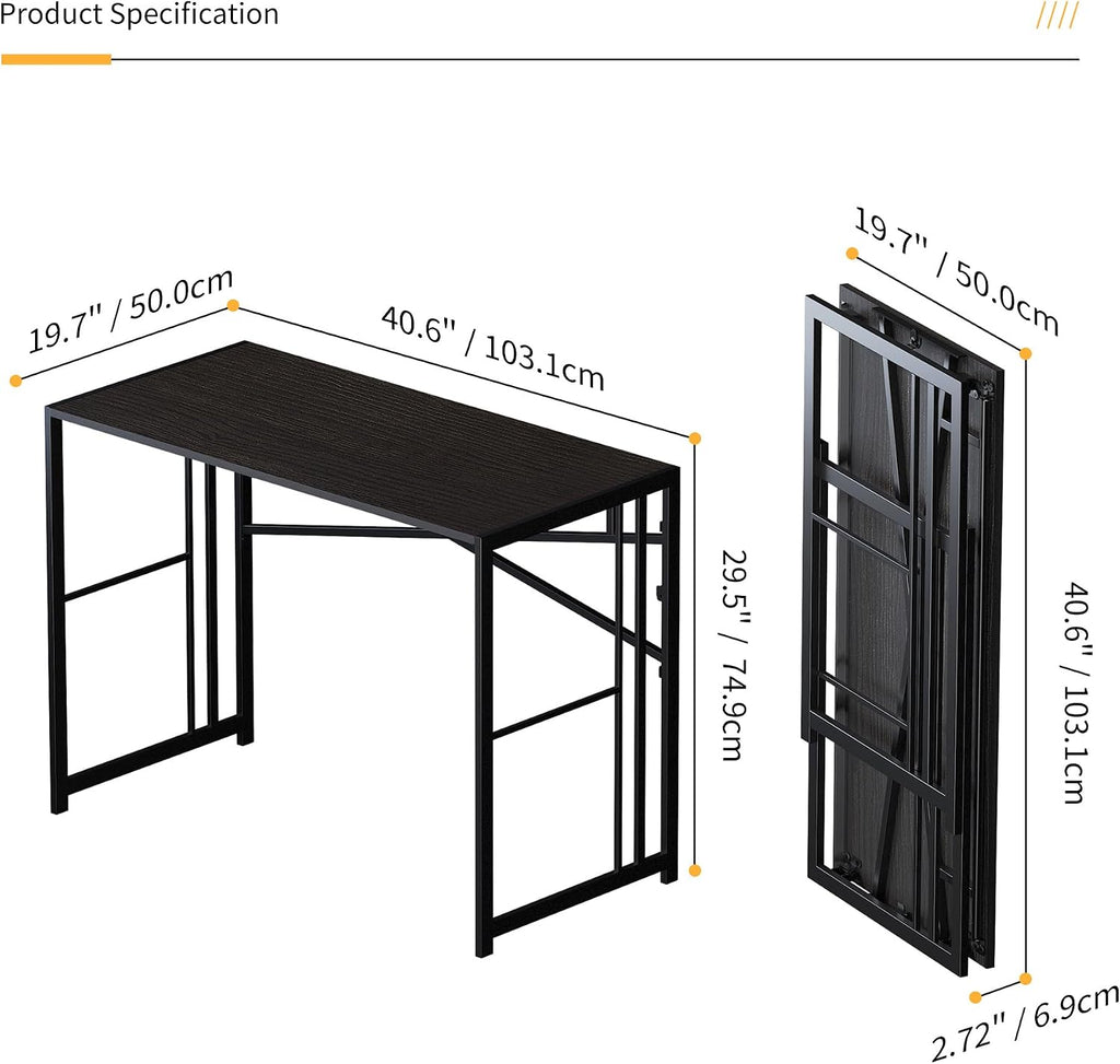 No-Assembly Foldable Gaming Desk