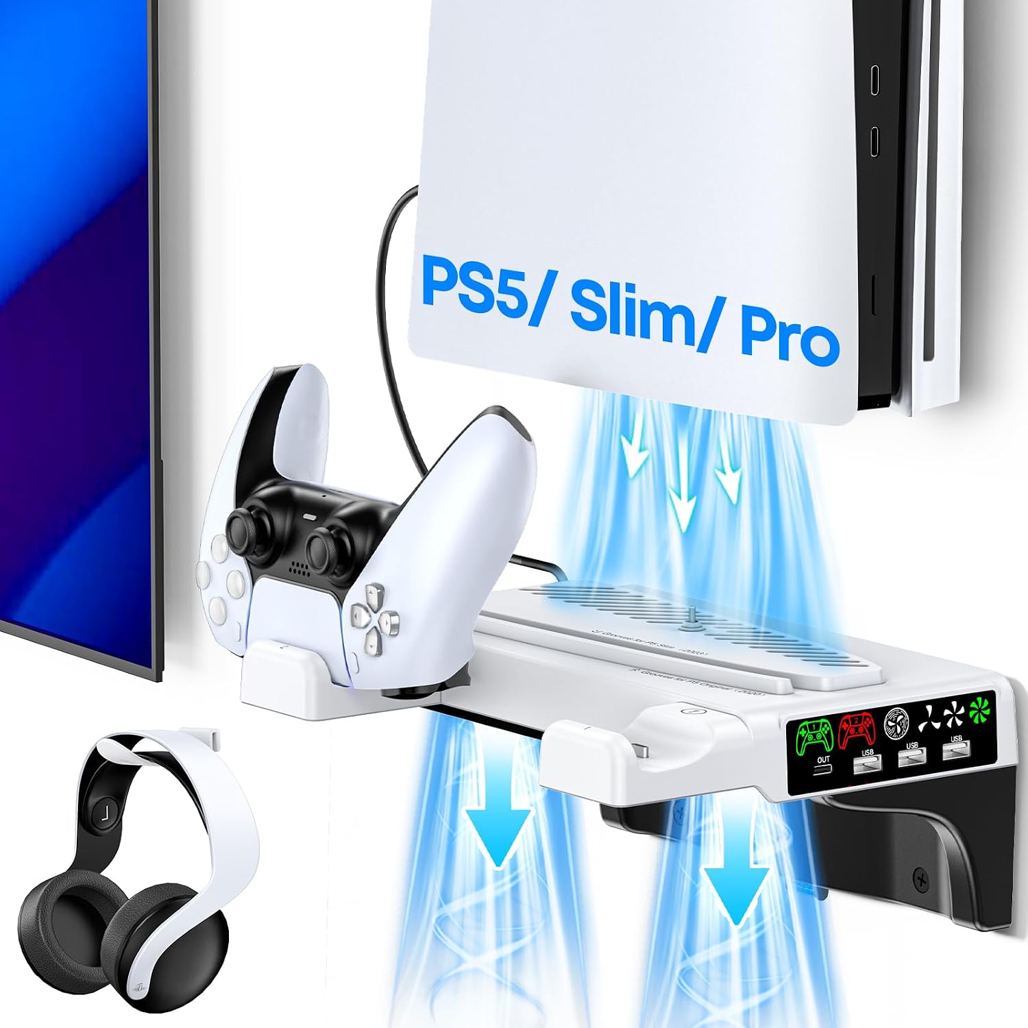 PS5 Cooling Floating Wall Mount Kit
