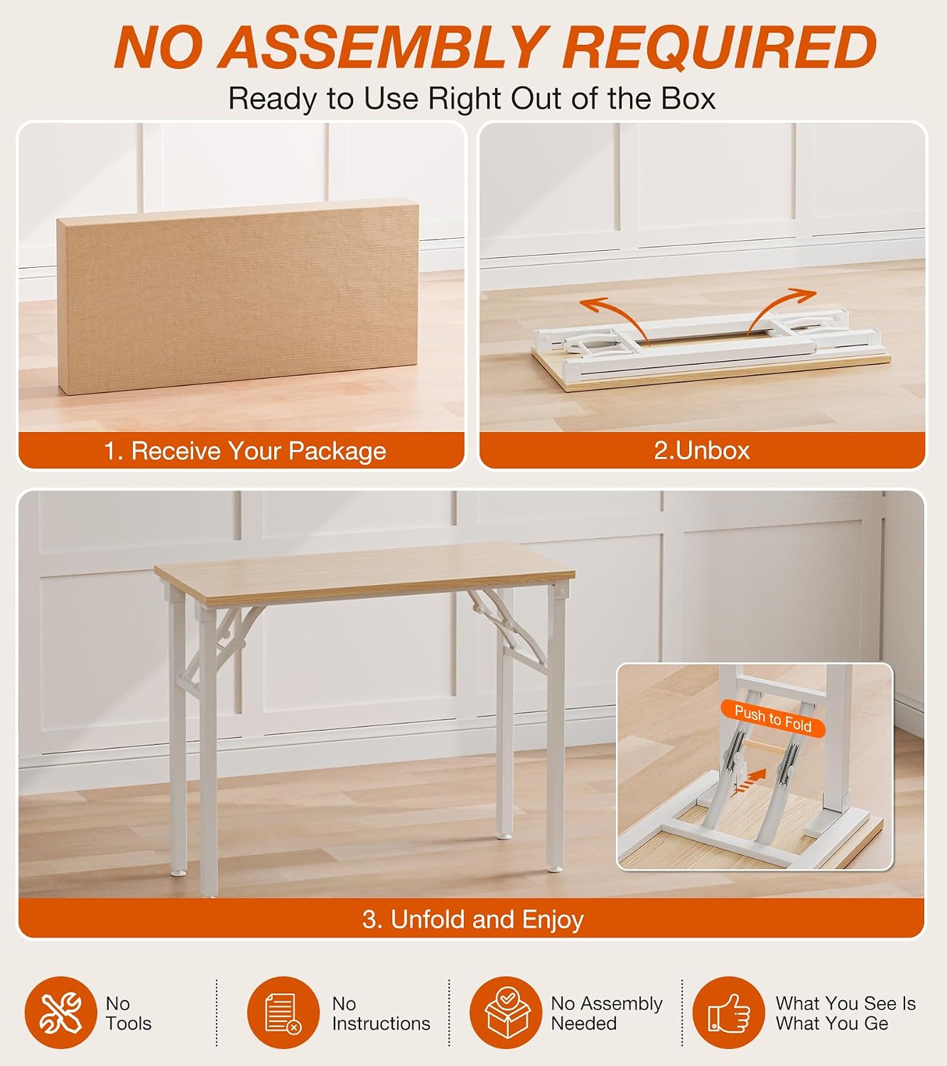 Space Saving Foldable Work Desk