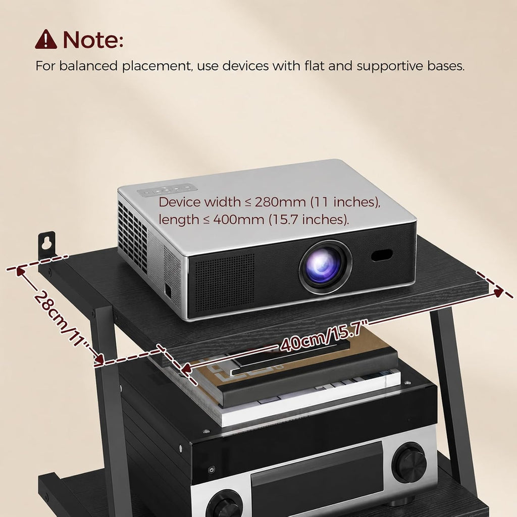 2 Tier Floating Game TV Shelf