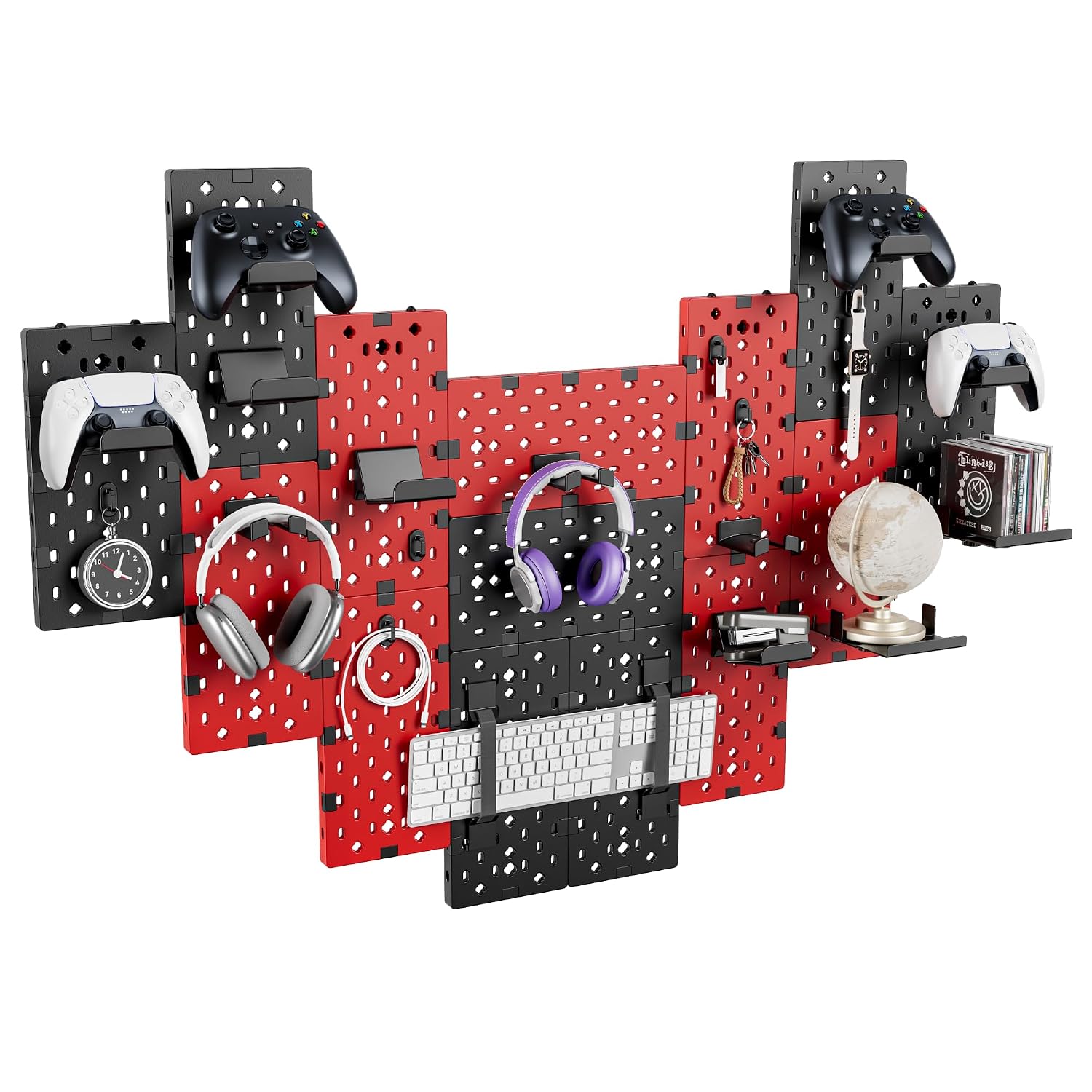 Modular Gaming Wall Pegboard Holder