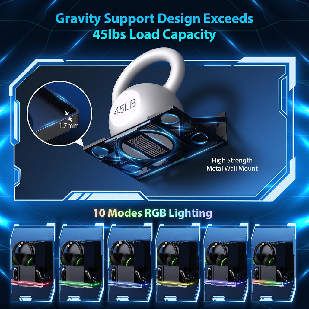 Xbox Cooling Charging Wall Mount Stand