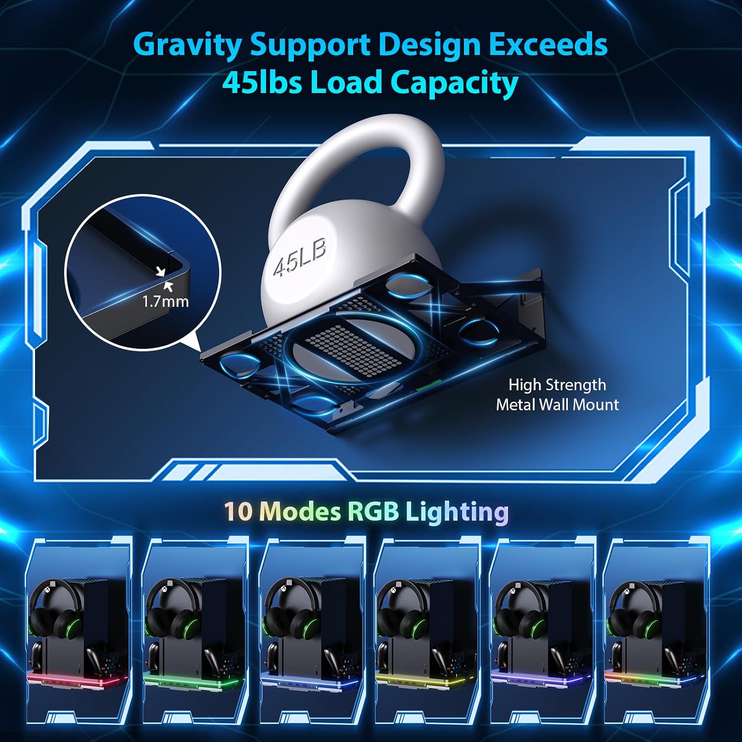 Xbox Cooling Charging Wall Mount Stand
