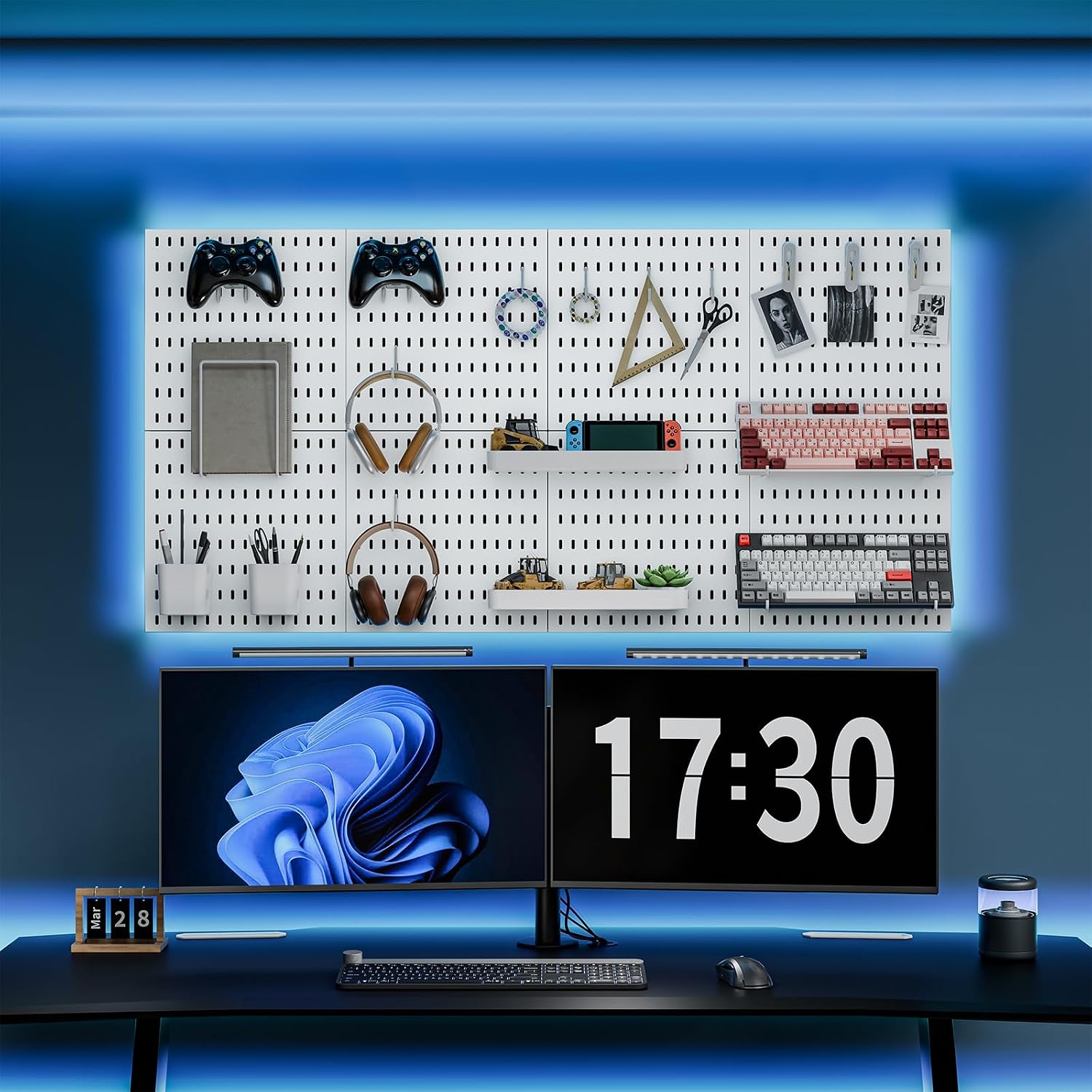 Wall Pegboard Storage Combination Kit