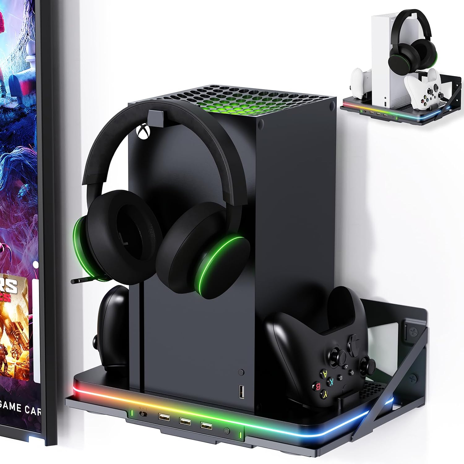 Xbox Cooling Charging Wall Mount Stand