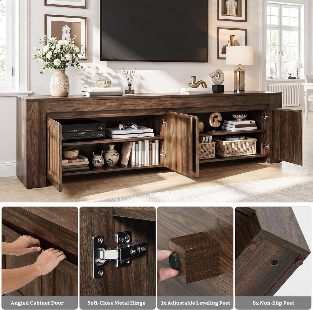 Farmhouse Walnut Large TV Console