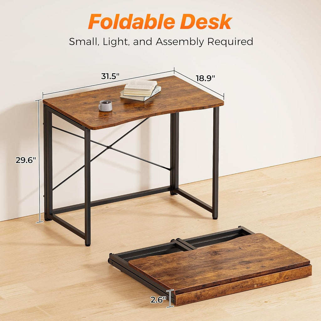 Space Saving Foldable Computer Desk