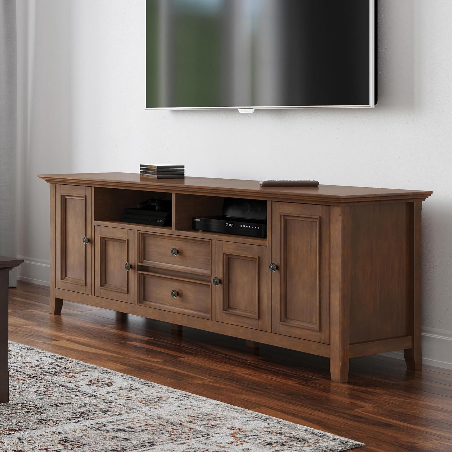 Rustic Wood Large TV Console
