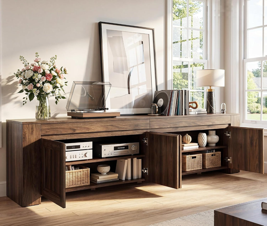 Farmhouse Walnut Large TV Console