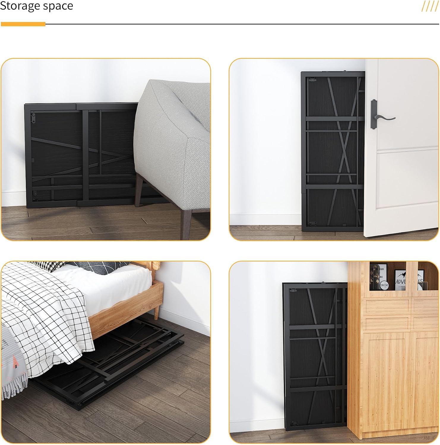 No-Assembly Foldable Gaming Desk