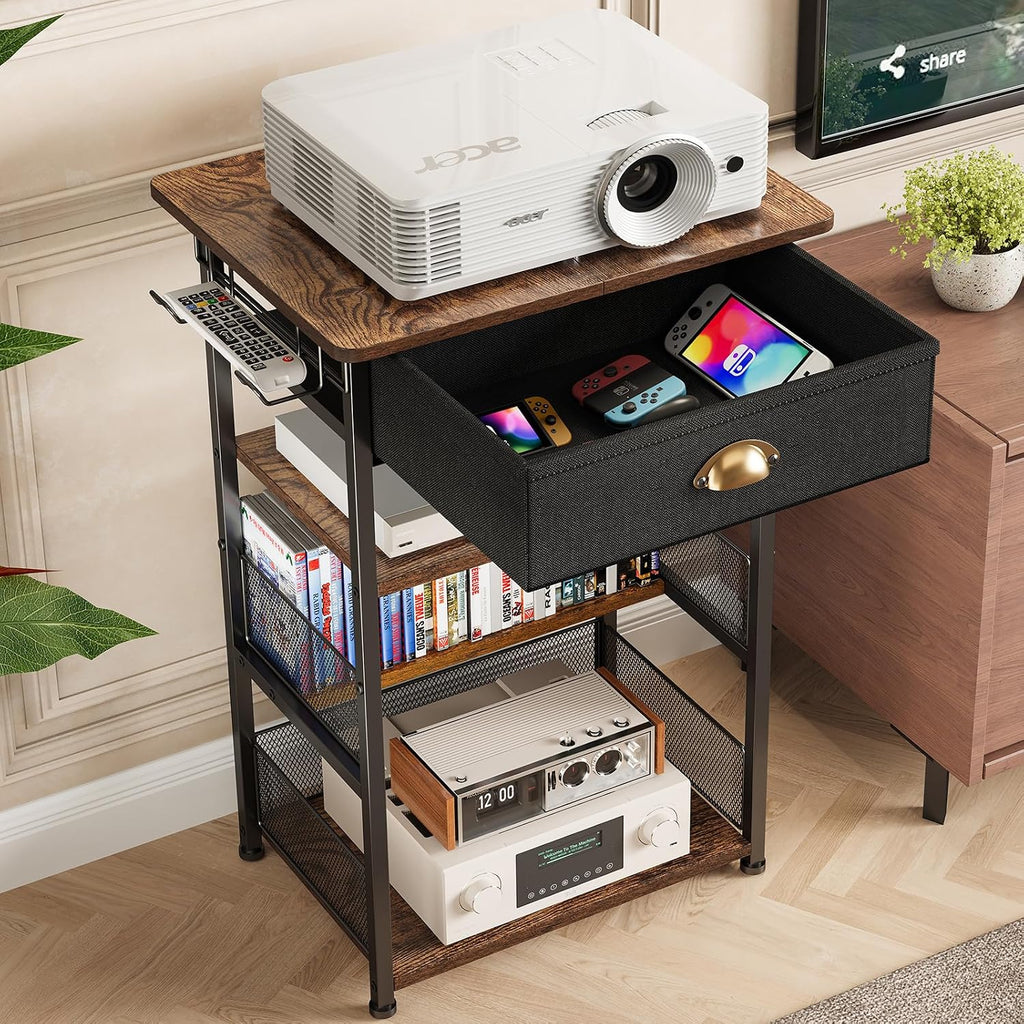 4-Tier Drawer Gaming Media Stand