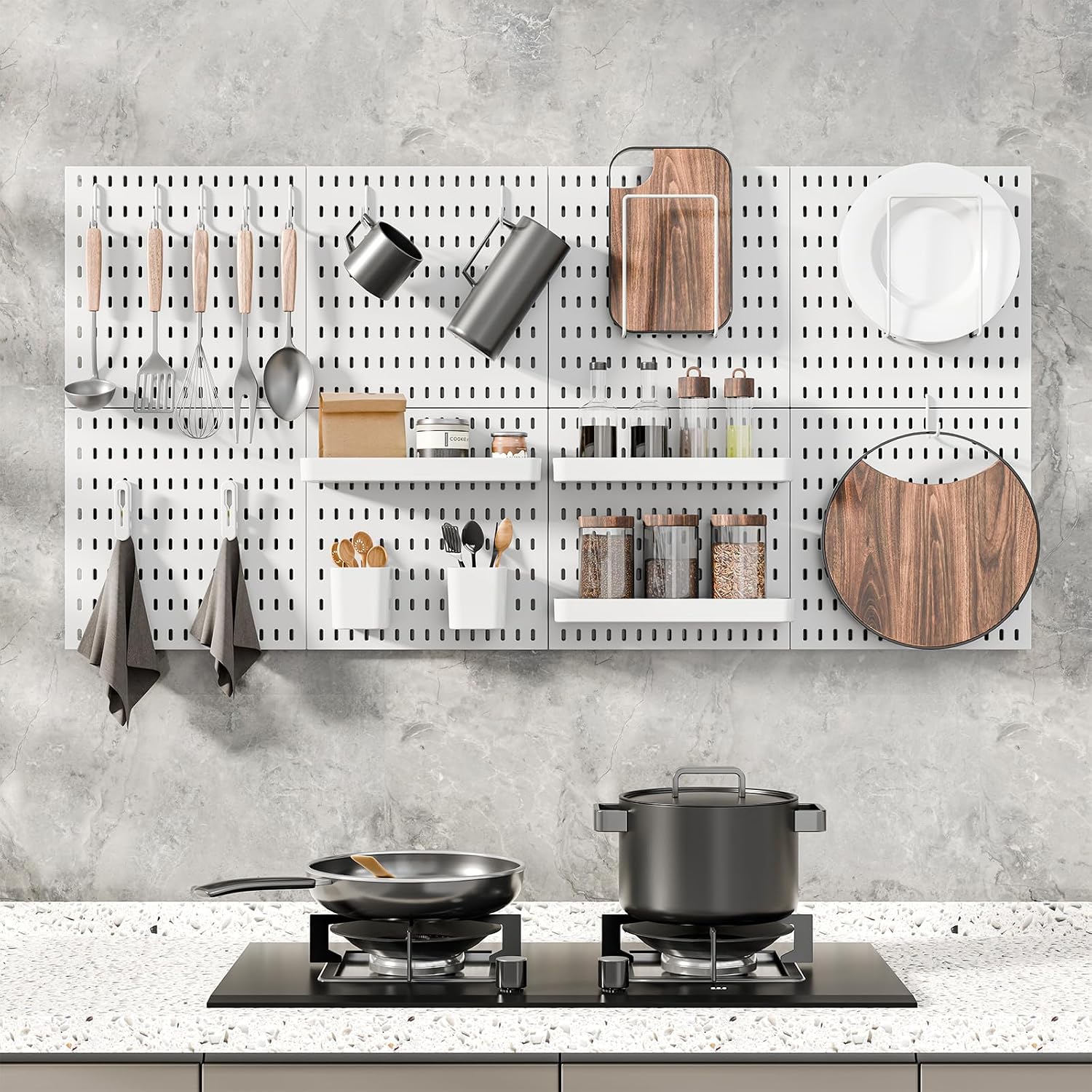 Wall Pegboard Storage Combination Kit