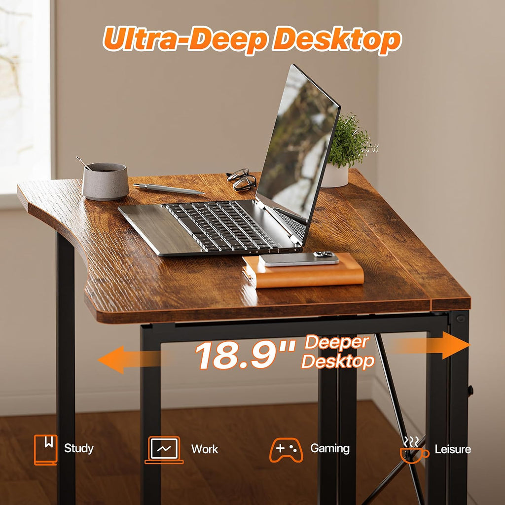 Space Saving Foldable Computer Desk