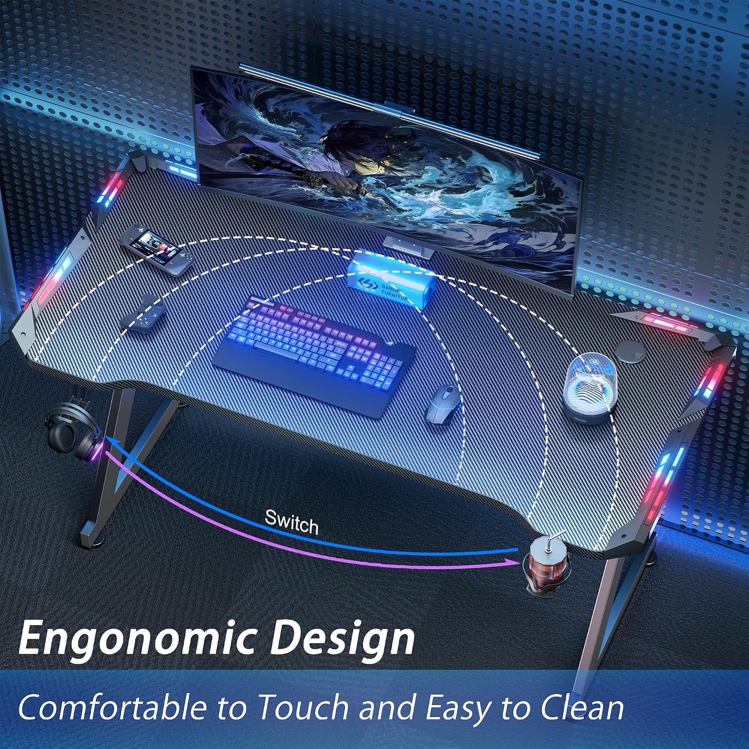RGB LED Gaming Desk Accessory