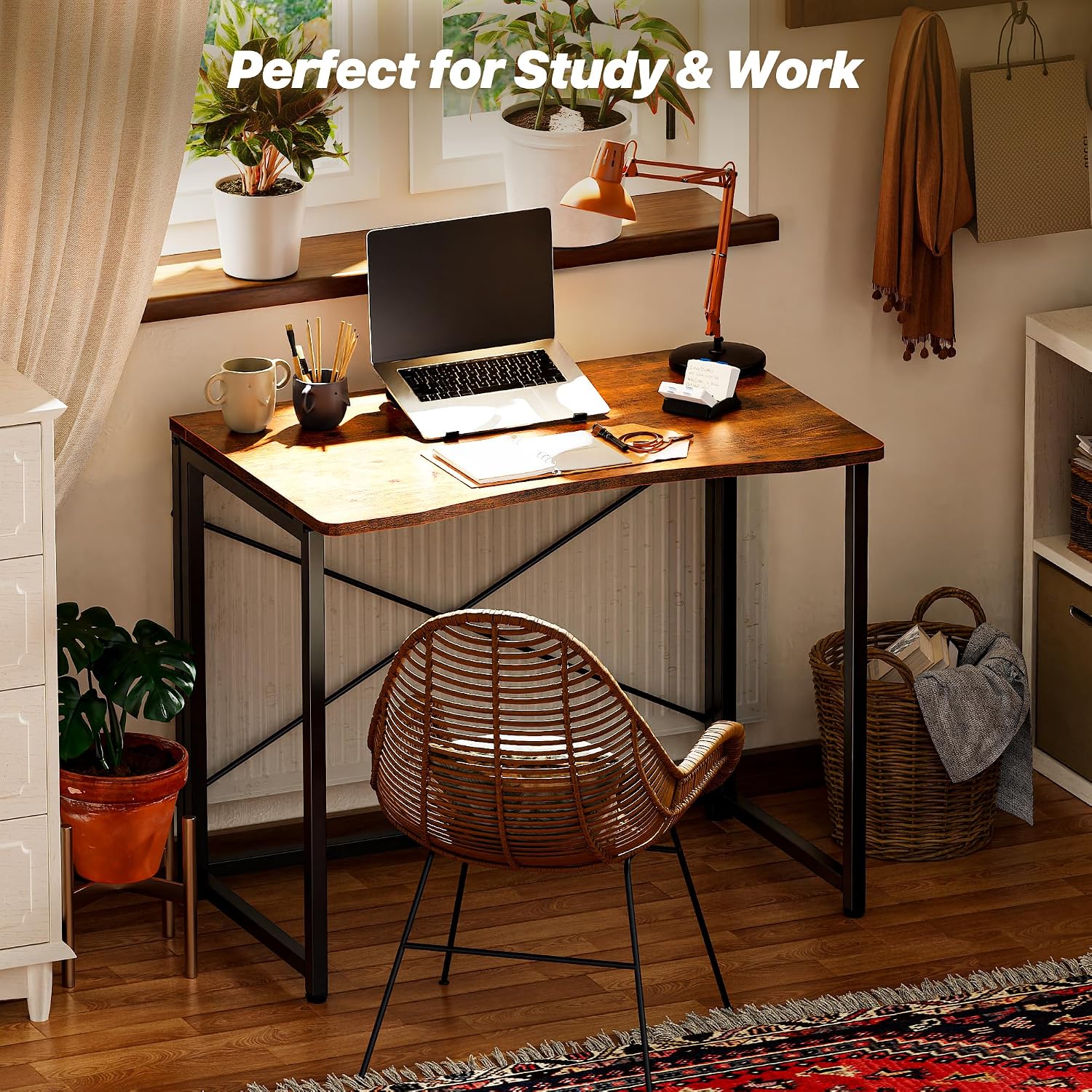 Space Saving Foldable Computer Desk